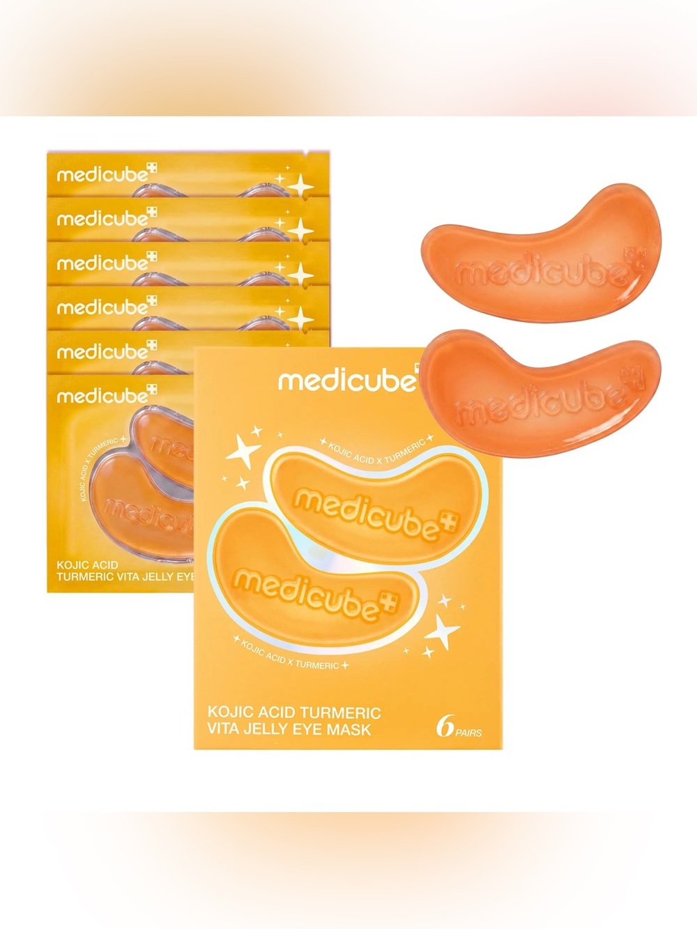 Medicube Kojic Acid Turmeric Vita Jelly Eye Mask (6 Pair) *Hard to find!